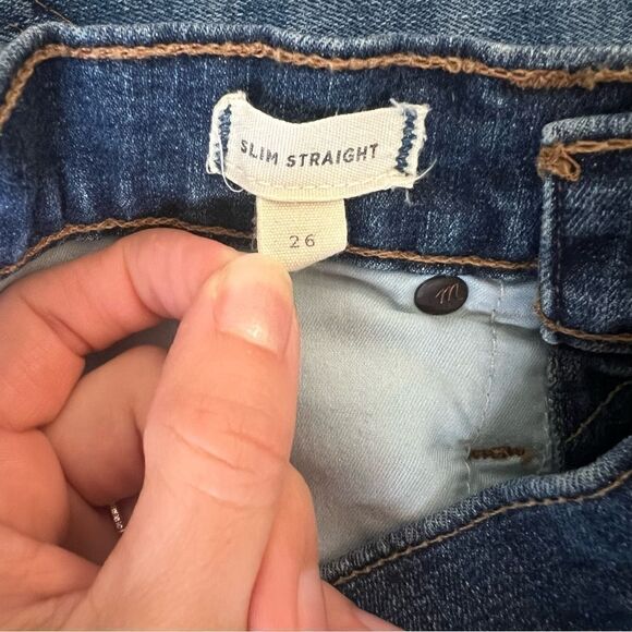 Madewell Slim Straight Jeans Size 26 - Picture 8 of 9